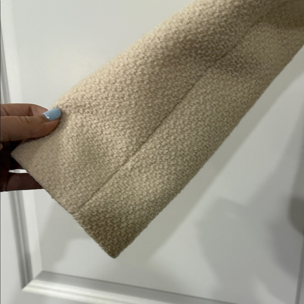 NWT Celine Cream Jacket Shirt Collar Tweed Cashmere Jacket size 40 - Picture 5 of 13